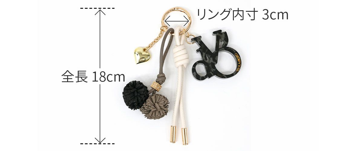 VIOLAd'ORO ヴィオラドーロ BIANCA ビアンカ バッグチャーム V-5079