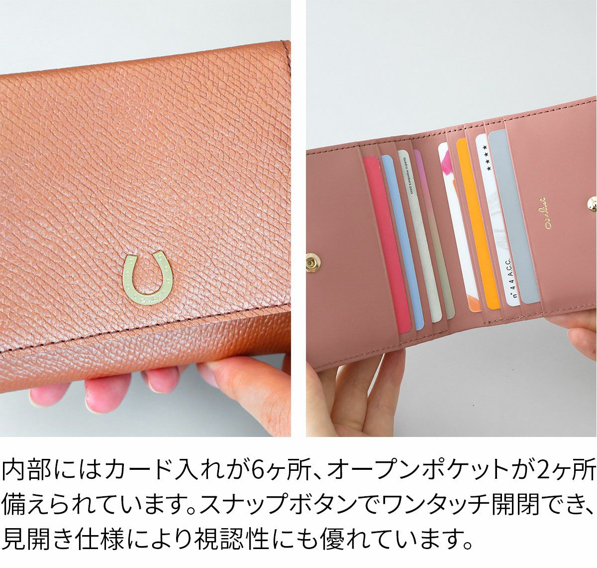 airlist エアリスト Cheval シュヴァル 小銭入れ付き二つ折り財布 24870