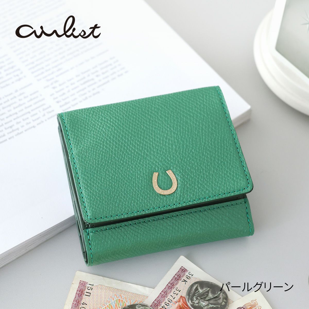 airlist エアリスト Cheval シュヴァル 小銭入れ付き二つ折り財布 24870