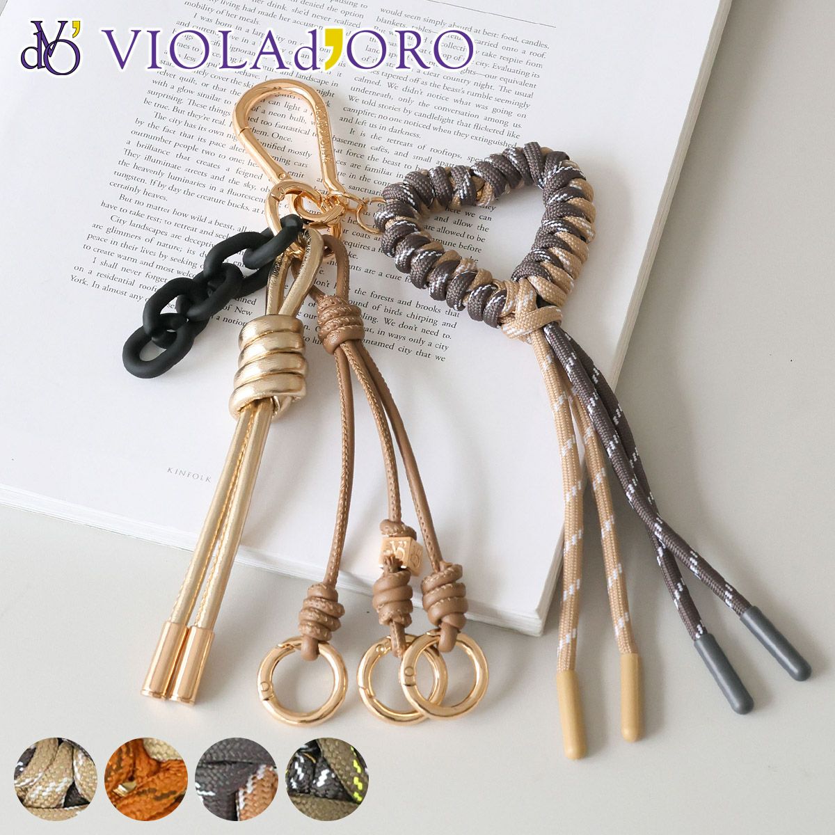 VIOLAd'ORO ヴィオラドーロ BIANCA ビアンカ バッグチャーム V-5082