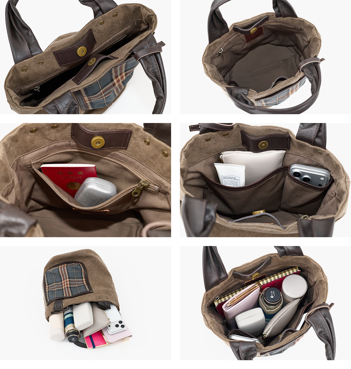 BEAU DESSIN S.A. ボーデッサン ギャバチェック トートバッグ 小 GC5048