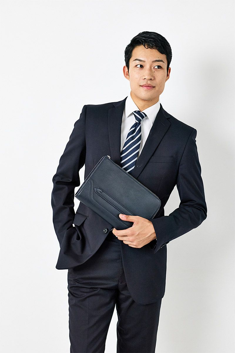 PELLE MORBIDA ペッレモルビダ Maiden Voyage メイデン ボヤージュ シュリンクレザー クラッチバッグ PMO-MB058