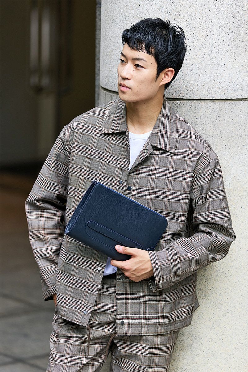 PELLE MORBIDA ペッレモルビダ Maiden Voyage メイデン ボヤージュ シュリンクレザー クラッチバッグ PMO-MB058