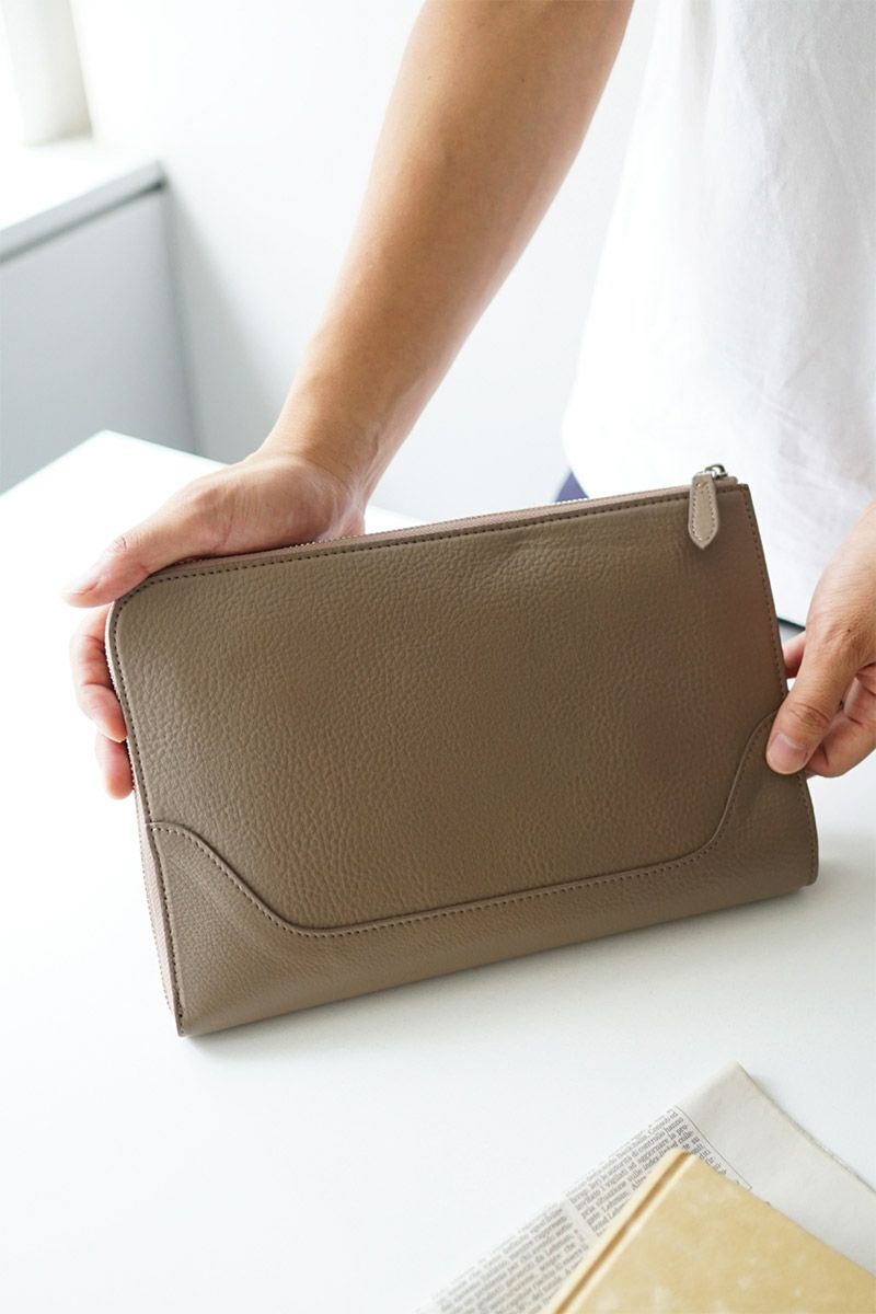 PELLE MORBIDA ペッレモルビダ Maiden Voyage メイデン ボヤージュ シュリンクレザー クラッチバッグ PMO-MB058