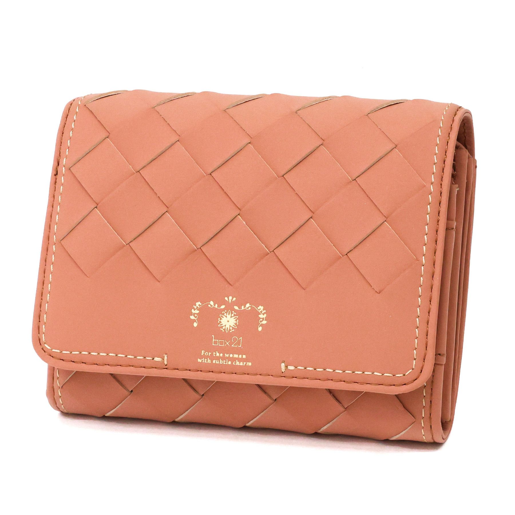 box21 ボックス21 パーチェ 小銭入れ付き二つ折り財布 0332471