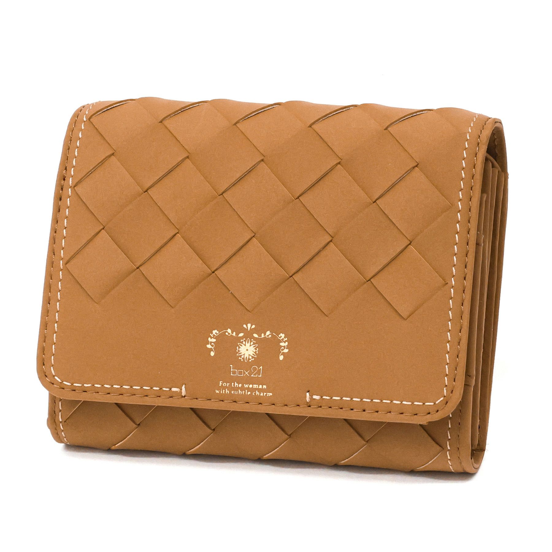 box21 ボックス21 パーチェ 小銭入れ付き二つ折り財布 0332471