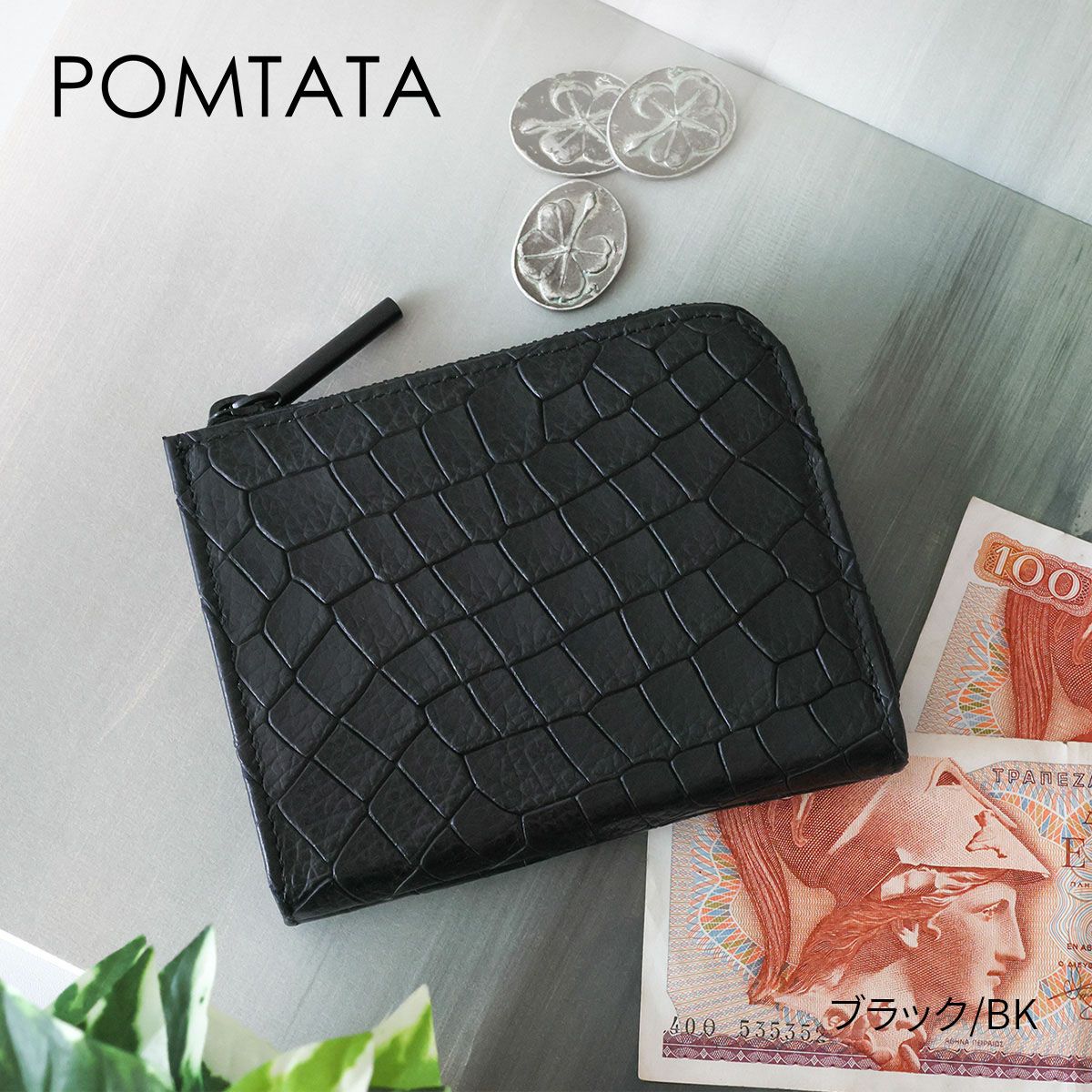 POMTATA ポンタタ DRIA L-ZIP SHORT WALLET P3275