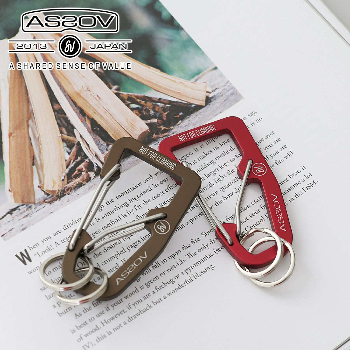 AS2OV アッソブ DOUBLE CARABINER ダブルカラビナ 201700